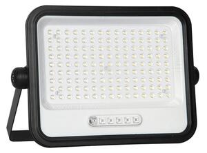 LED Stm. solární reflektor LED/300W/3,2V IP65 15000 mAh černá + dálkové ovládání
