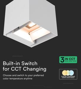 LED Solární nástěnné svítidlo se senzorem LED/9W/5V IP65 2600 mAh bílá