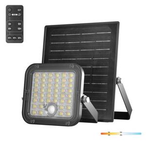 LED Solární reflektor se senzorem LED/10W/3,7V 4000K IP65 3600 mAh + DO