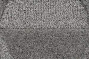 Šedý vlněný koberec Flair Rugs Gigi, 160 x 230 cm