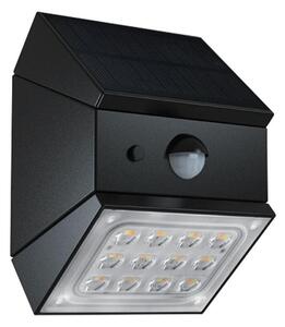 LED Nástěnné solární svítidlo se senzorem LED/2,5W/3,7V IP65 1200 mAh černá