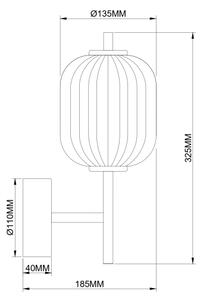 Zuma Line 003064-034752 - LED Nástěnná lampa AKARI LED/6,5W/230V zlatá
