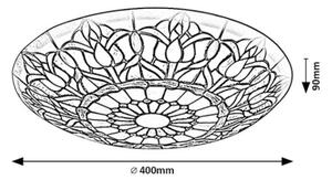 Brilagi - Tiffany vitrážové stropní svítidlo LORAS 2xE27/60W/230V