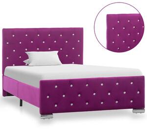 Rám postele fialový samet 100 x 200 cm