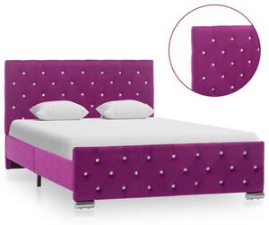 Rám postele fialový samet 120 x 200 cm