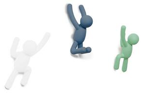 Háček BUDDY SET/3ks bílá, tmavě modrá, mintová Umbra
