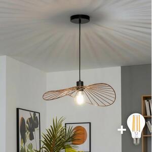 Brilagi - LED Lustr na lanku CERIA WIRE 1xE27/40W/230V 40x56 cm bronz