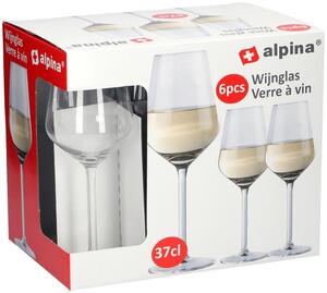 Sklenice na bílé víno ALPINA 370ml 6ks