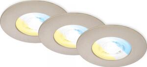 Briloner 7605032-SADA 3xLED Koup podh svítidlo 3xLED/4,9W/230V IP44 matný chrom