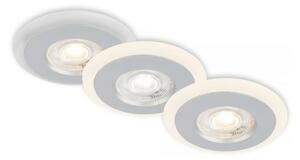 Briloner 7039034-SADA 3xLED Koup podh svítidlo 3xLED/5W/230V IP44 matný chrom
