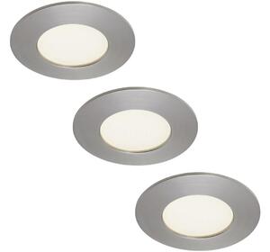 Briloner 7103432-SADA 3xLED Koup podhl svítidlo 3xLED/4,9W/230V IP44 matný chrom