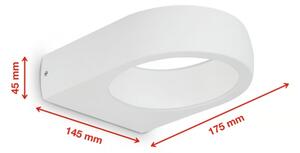 Telefunken 320206TF - LED Venkovní nástěnné svítidlo LED/7,5W/230V IP44 bílá