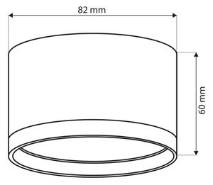 Brilagi - LED Bodové svítidlo SMOOTH 1xGX53/15W/230V černá