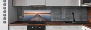 Panel do kuchyně Dřevěné molo pksh-104578164