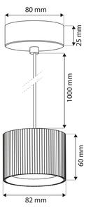 Brilagi - LED Lustr na lanku STRIPY 1xGX53/15W/230V černá