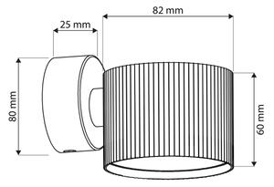 Brilagi - LED Nástěnné bodové svítidlo STRIPY 1xGX53/15W/230V černá