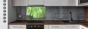 Panel do kuchyně Ornitolog v lese pksh-104592106