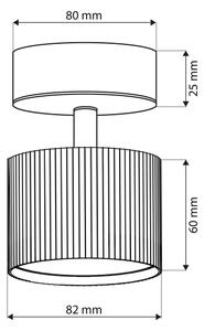 Brilagi - LED Bodové svítidlo STRIPY 1xGX53/15W/230V černá