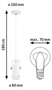 Paulmann 79767 - LED RGBW 1xE27/9W Lustr na lanku LAVEA 230V bílá