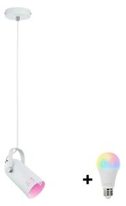 Paulmann 79767 - LED RGBW 1xE27/9W Lustr na lanku LAVEA 230V bílá