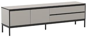 Marckeric Krémový lakovaný TV stolek Lorenza 180 x 40 cm