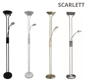 Brilagi - Stmívatelná stojací lampa SCARLETT 1xR7s/230W/230V + 1xG9/40W bronzová