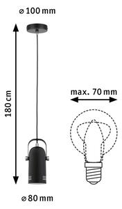 Paulmann 79766 - LED RGBW 1xE27/9W Lustr na lanku LAVEA 230V černá