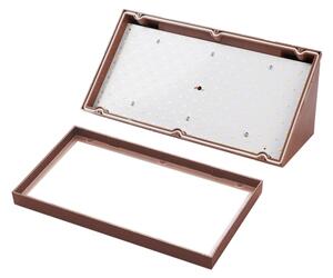 Brilagi-LED Venkovní nástěnné svítidlo se senz. TRIANGLE LED/20W/230V hnědá IP65