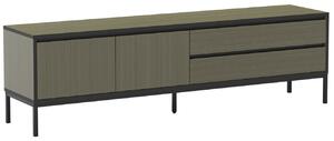 Marckeric Zelený lakovaný TV stolek Lorenza 180 x 40 cm