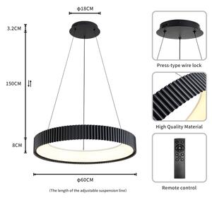 Brilagi - LED Stmív. lustr na lanku FALCON MODERN LED/54W/230V 60 cm černá + DO