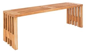 Zahradní lavice z teakového dřeva House Nordic Benidorm, 140 x 35 cm