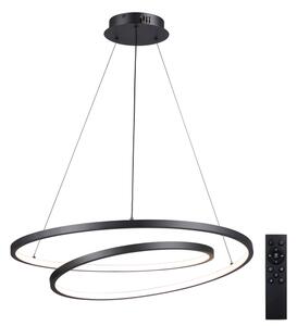 Brilagi-LED Stmívatelný lustr na lanku TWISTER LED/75W/230V pr. 70 cm černá +DO