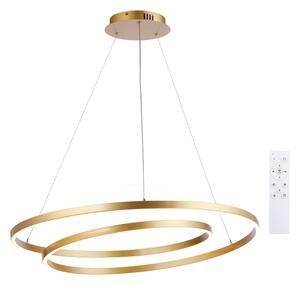Brilagi-LED Stmívatelný lustr na lanku TWISTER LED/105W/230V pr.100 cm zlatá+DO