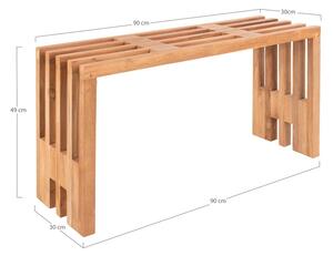 Zahradní lavice z teakového dřeva House Nordic Benidorm, 90 x 30 cm
