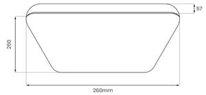 LED Stropní svítidlo NEMO LED/11W/230V 26x26 cm lesklý chrom