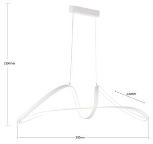 Brilagi-LED Stmívatelný lustr na lanku TWISTER LED/60W/230V 3000-6000K bílá+DO