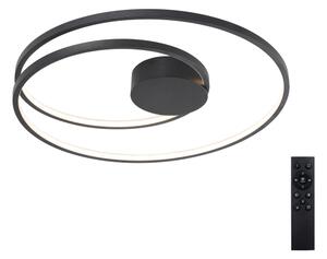 Brilagi- LED Stmívat. stropní svítidlo TWISTER LED/75W/230V pr. 70 cm černá +DO