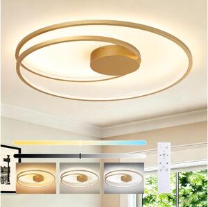 Brilagi-LED Stmívat. stropní svítidlo TWISTER LED/105W/230V pr. 100 cm zlatá+DO