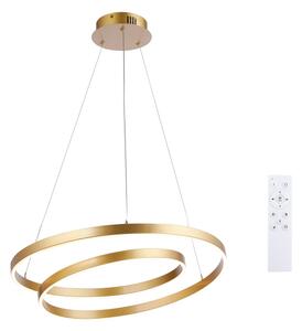 Brilagi-LED Stmívatelný lustr na lanku TWISTER LED/48W/230V pr. 50 cm zlatá +DO