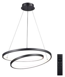Brilagi-LED Stmívatelný lustr na lanku TWISTER LED/48W/230V pr. 50 cm černá +DO