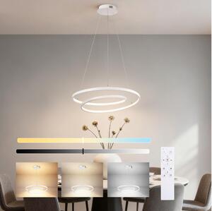 Brilagi-LED Stmívatelný lustr na lanku TWISTER LED/48W/230V pr. 50 cm bílá + DO