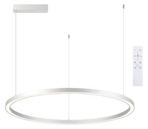 Brilagi-LED Stmívat. lustr na lanku PORTOFINO LED/60W/230V pr. 80 cm stříbrná+DO