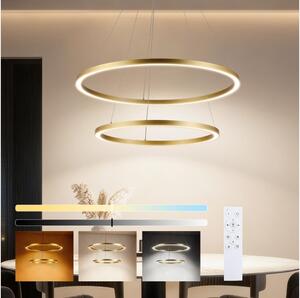 Brilagi - LED Stmívat. lustr na lanku PORTOFINO LED/98W/230V pr. 80 cm zlatá +DO