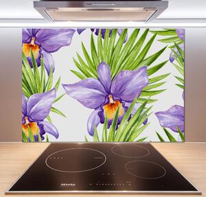 Skleněný panel do kuchynské linky Orchidej pksh-104930061