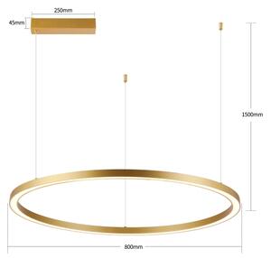 Brilagi - LED Stmívat. lustr na lanku PORTOFINO LED/60W/230V pr. 80 cm zlatá +DO