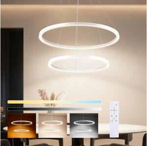 Brilagi - LED Stmívat. lustr na lanku PORTOFINO LED/98W/230V pr. 80 cm bílá +DO