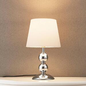 Stolní LED lampa Minna, chrom-bílá