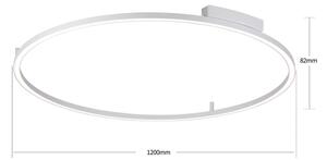 Brilagi - LED Stmívatelné svítidlo PORTOFINO LED/85W/230V pr. 120 cm stříbrná+DO