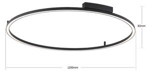 Brilagi - LED Stmívatelné svítidlo PORTOFINO LED/85W/230V pr. 120 cm černá + DO