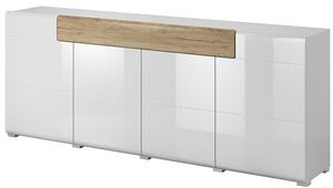 Komoda do minimalistického interiéru COLORADO se šuplíkem, bílá